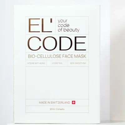 Антивікова біоцелюлозна маска для обличчя El’Code