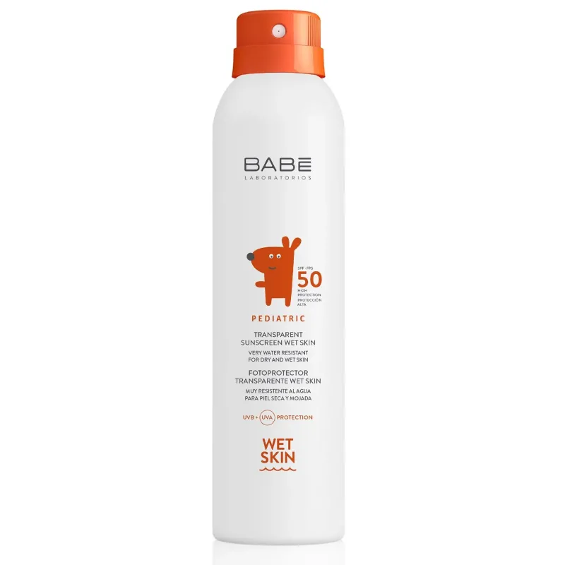 Сонцезахисний спрей прозорий водостійкий з матуючим ефектом SPF50+ Babe