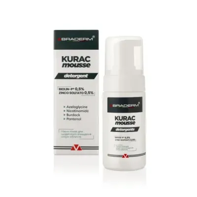 Ніжна пінка для вмивання з пребіотиками Braderm